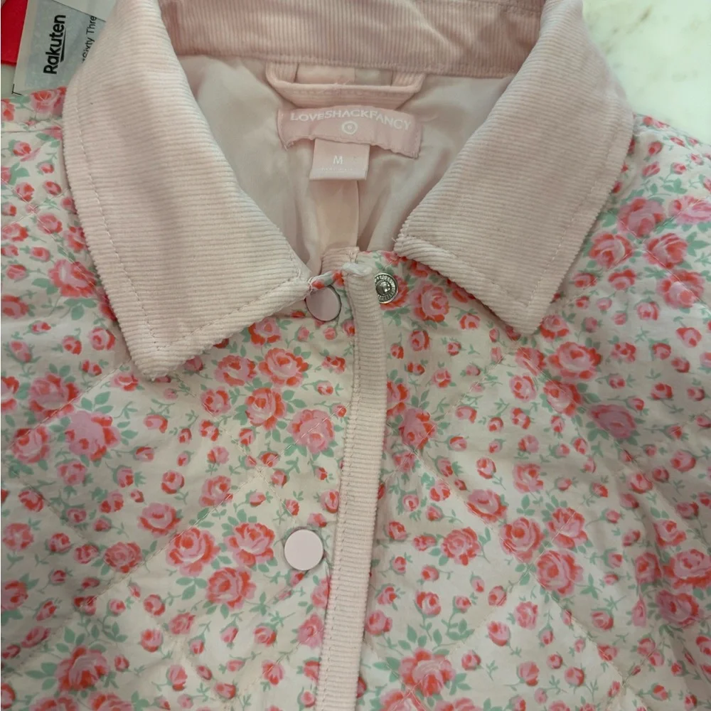Girls' Pink Floral Quilted Jacket - loveshackfancy/target